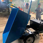 Xe 3 bánh điện rùa ben tay tải trọng 5 tạ