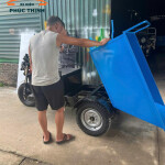 Xe 3 bánh điện rùa ben tay tải trọng 5 tạ