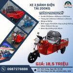 Xe 3 bánh điện tải 2 tạ
